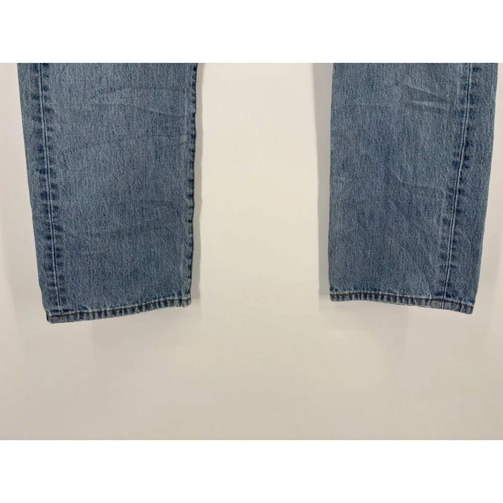 Levis 501 Men's 36x32 Jeans Faded Distressed Y2K era Grunge-Working Blue Denim